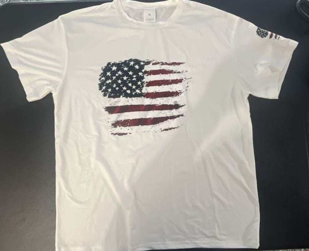 Unbranded Patriotic American Flag Graphic Performance T-Shirt